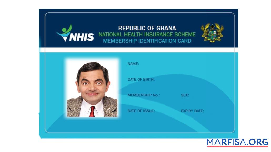 Realistic Ghana NHIS health insurance card download for verification